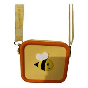 Kiimento Kidamento Little Bee Silicone Camera Bag Crossbody Case Yellow